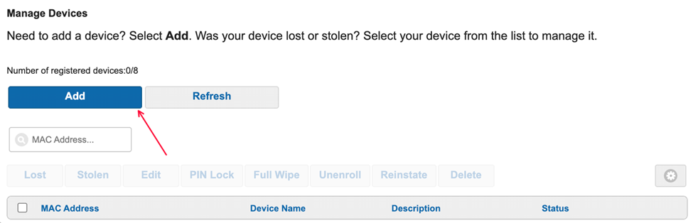 Manage Devices