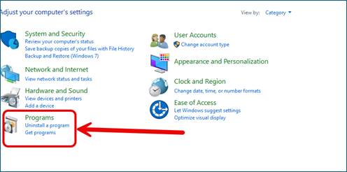 Computer Settings: Programs