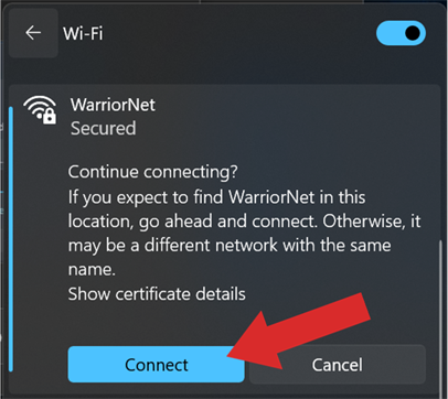 Continue Connecting?